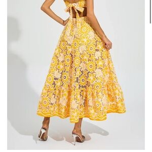 Chic Black and White Floral Maxi Dress